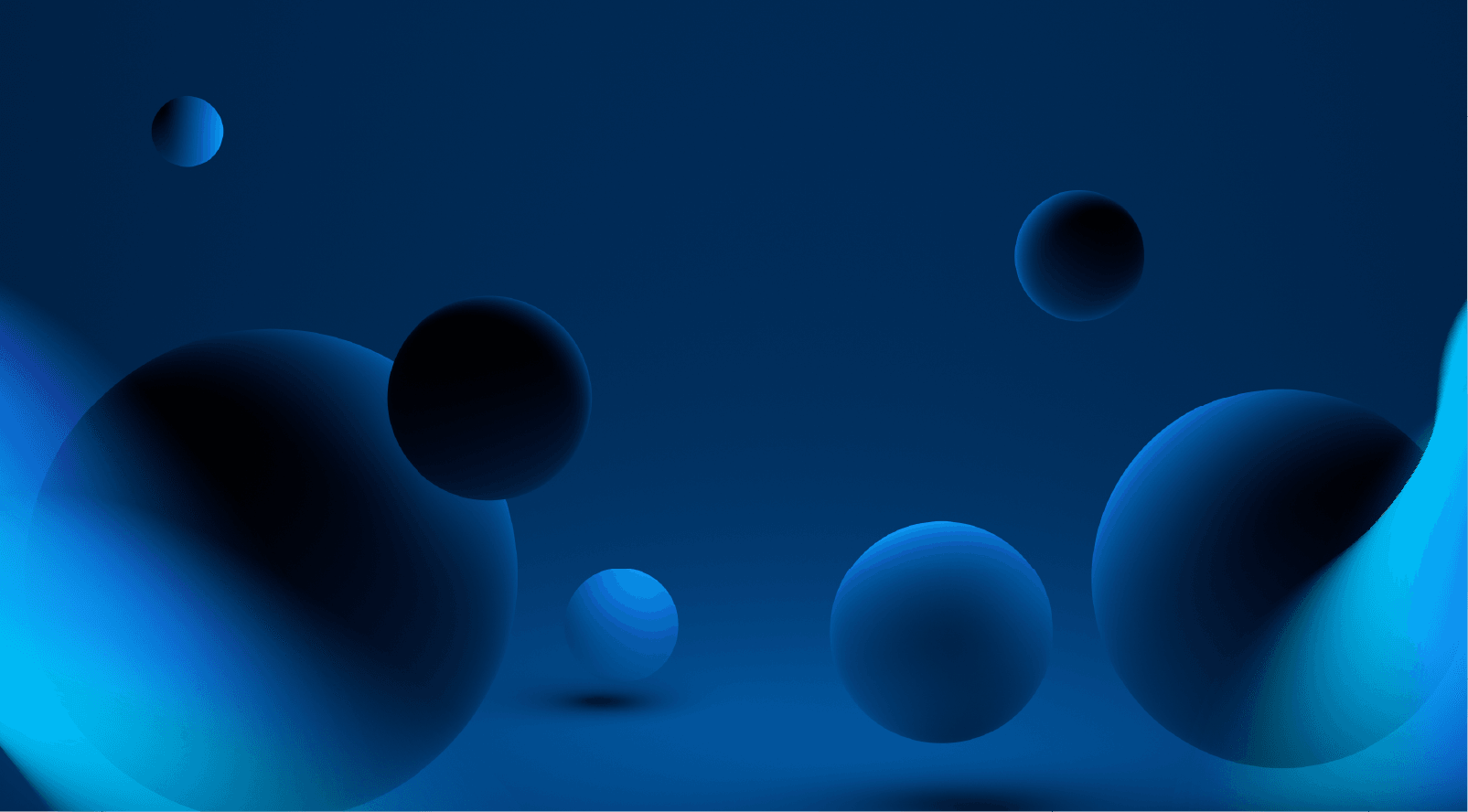 burbujas azules